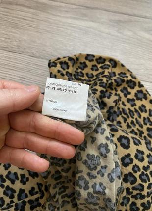 Оригинальная леопардовая блуза гольф кофточка fendi4 фото