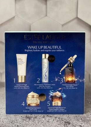 Estée lauder / estee lauder - travel exclusive wake up beautiful skin care set -...