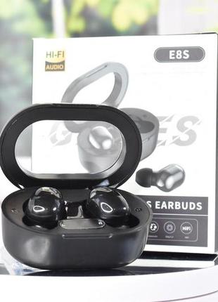 Бездротові вакуумні сенсорні навушники e8s games stereo earphones black7 фото
