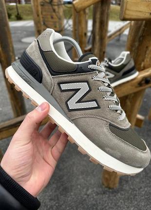 Мужские кроссовки new balance 574 х stone island