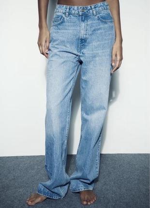 Прямые джинсы женские zara new выбор стилистов2 фото