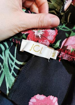 Летние штаны брюки палаццо кюлоты высокая талия посадка jcl в принт цветы8 фото