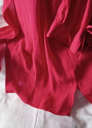 Блуза подовжена а-силует сорочка кардиган3 фото