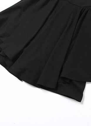 Платье чёрное с шортами и цепочкой новинка6 фото