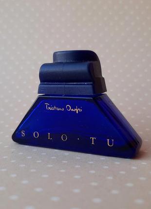 Пустой флакон миниатюра tristano onofri solo tu винтаж тара баночка синяя раритет духи парфюм1 фото