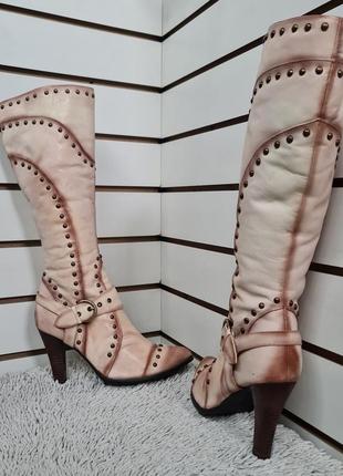 Жіночі зимові чоботи bellona італія нат. шкіра 40 розмір 3035