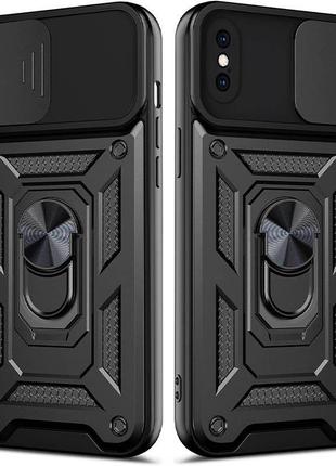 Ударостійкий чохол camshield serge ring для apple iphone xs max (6.5")2 фото