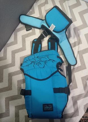 Эрго-рюкзак кенгурушка слинг переноска для ребенка 6-9 месяцев1 фото