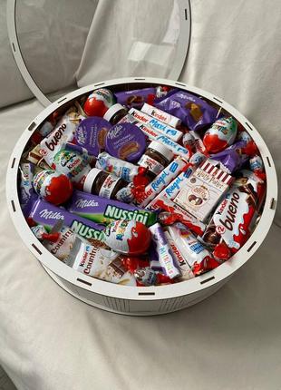 Бокс круглий з прозорою кришкою xl 🍫❣️