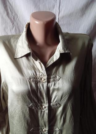 Сорочка  блуза шовк1 фото