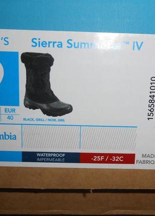 Зимние сапоги, чоботи columbia р. us9/eur40/ 26см. нові. оригінал8 фото