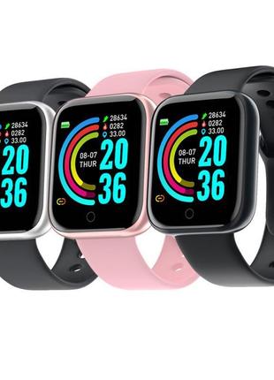 Смарт-годинник smart watch y68 крокомір підрахунок калорій кольоровий екран