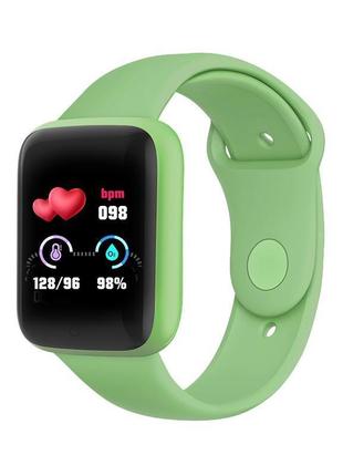 Смарт-часы smart watch y68s шагомер подсчет калорий цветной экран green