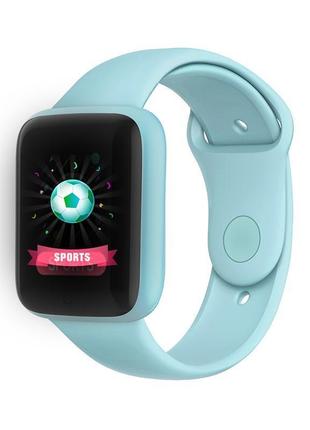 Смарт-часы smart watch y68s шагомер подсчет калорий цветной экран blue