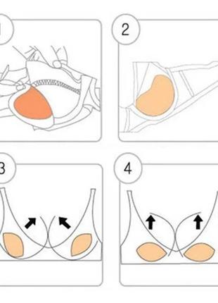 Вкладыши пуш-ап, липкие вкладыши, вкладыши в лиф8 фото