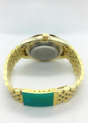 Наручний годинник чоловічий золото з білим циферблатом ( код: ibw263yo )4 фото