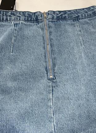 Короткая джинсовая юбка3 фото
