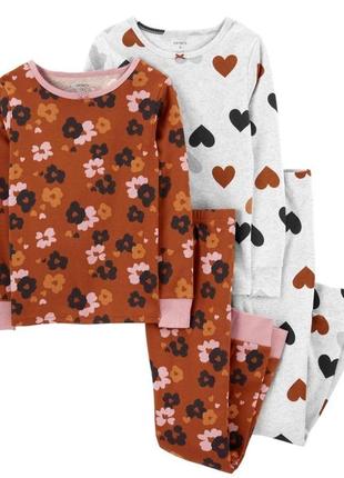 Пижама хлопковая картерс сердце