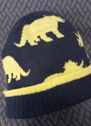 Шапка детская, двойная вязка, зима, евро зима, kids
