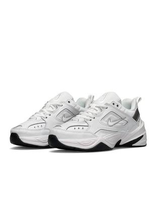 Nike m2k tekno белые с серым1 фото