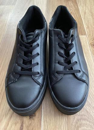 Кроссовки черные на платформе graceland4 фото