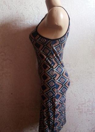 Платье сарафан греческий стиль, геометрический принт3 фото