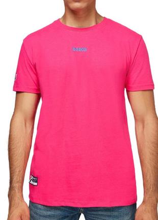 Футболка rose homme superdry logo brights рожева7 фото