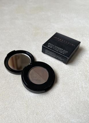 Anastasia beverly hills brow powder duo soft brown пудра для брів тіні для брів оригінал2 фото