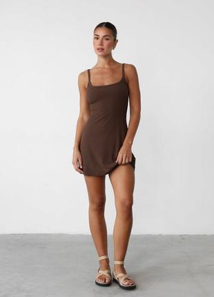 Шоколадное платье- комбинация bernd berger