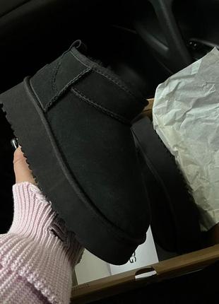 Угги ugg mini на платформе 5см8 фото