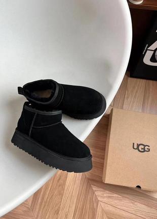 Угги ugg mini на платформе 4см2 фото