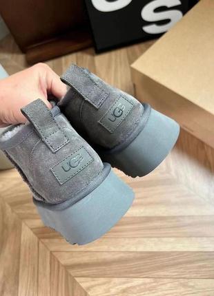 Угги ugg mini на платформе 4см3 фото