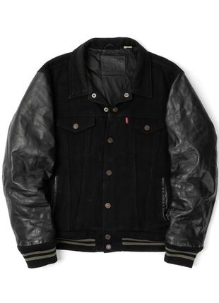 Levis wool and leather bomber jacket&nbsp;мужская куртка бомбер