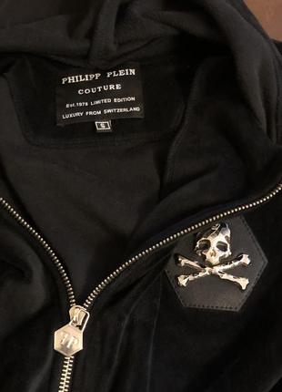 Кофта  олімпійка philipp plein чорна s розмір