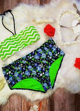 Яркий купальник бандо. george, размер s/