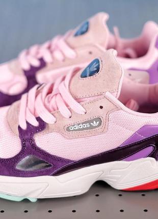 Кроссовки женские adidas falcon, розовые (адидас фалькон, адидасы, кросівки)2 фото