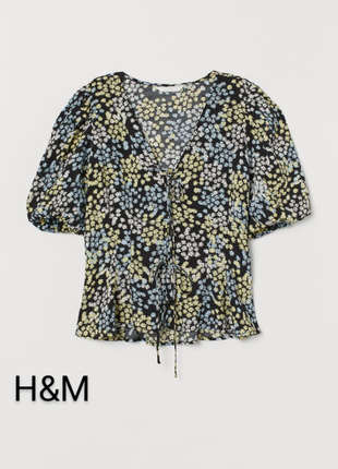 Блуза в стильный цветочный принт, h&m