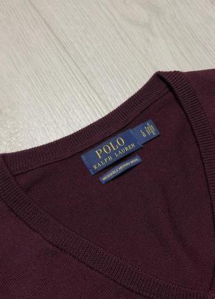 Мужской шерстяной свитер polo ralph lauren, размер l5 фото