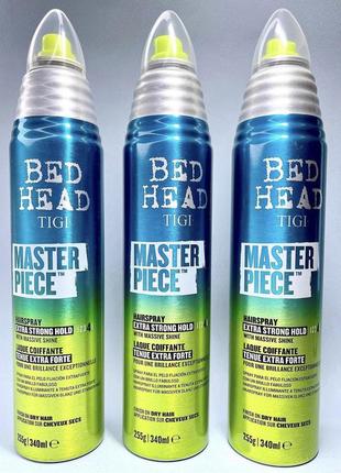 Лак для волосся з інтенсивним блиском tigi bed head masterpiece massive shine hairspray 340мл