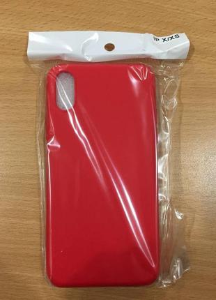 Силиконовый чехол-накладка silicone case для iphone x/xs с микрофиброй5 фото