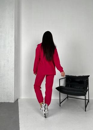 Вельветовый женский костюм двойка❤️ стильный комплект рубашка и штаны3 фото
