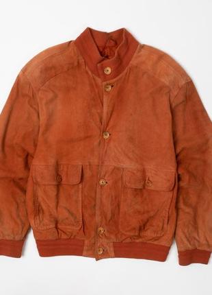 Yves saint laurent vintage suede leather bomber jacket чоловіча шкіряна куртка