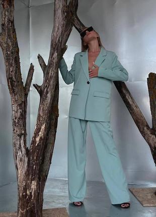 Стильний базовий костюм брючний класика 👍 ціна9 фото