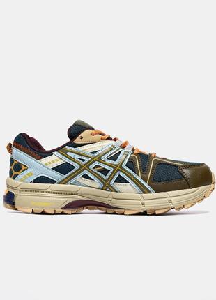 Asics gel kahana 8 beige blue2 фото