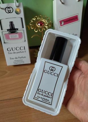 Супер стойкий парфум, духи в подарочной упаковке: gucci eau de perfum ll (гуччи о де парфум 2)2 фото