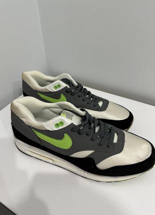 Мужские кроссовки nike air max 87 салатовые с серым 45(29см) размер