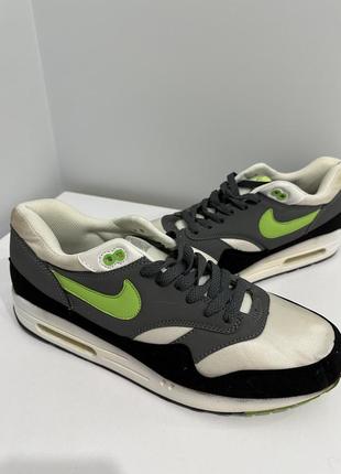 Мужские кроссовки nike air max 87 салатовые с серым 45(29см) размер2 фото