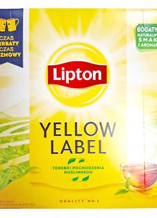 Чай чорний без добавок у пакетиках lipton 88 пакетів (176 г) польща