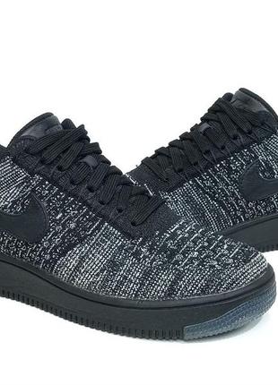 Женские кроссовки nike af1 flyknit low оригинал3 фото