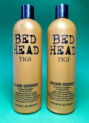 Набір для зберігання кольора темних і червоного волосся‼️ (шампунь + кондиціонер)tigi bed head colour goddess